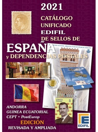 Catálogo unificado Edifil de sellos de España y dependencias postales 2021.